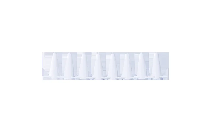 0.1mL White PCR 8-Strip Tube (With Caps)