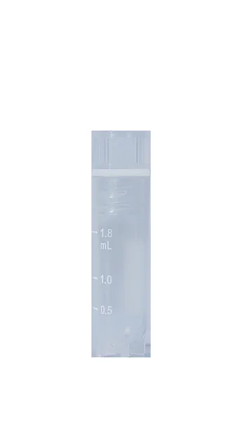 1.8 Clear Cryogenic Vial With Cap (Internal Thread)