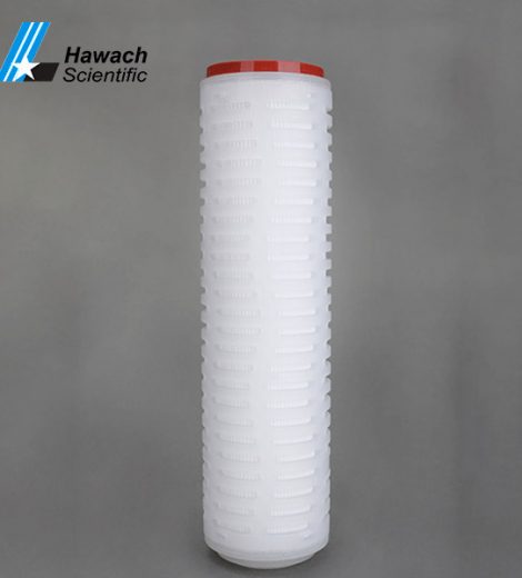 Cartuș filtrant plisat cu membrană ptfe