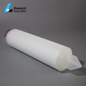 Cartuș filtrant plisat cu membrană pvdf