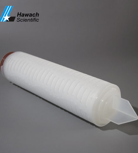 Cartuș filtrant plisat cu membrană pvdf