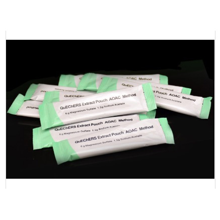 Quechers saci cu săruri/sorbent, metoda aoac